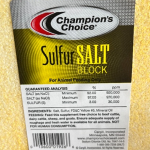 Sulfur Salt Block